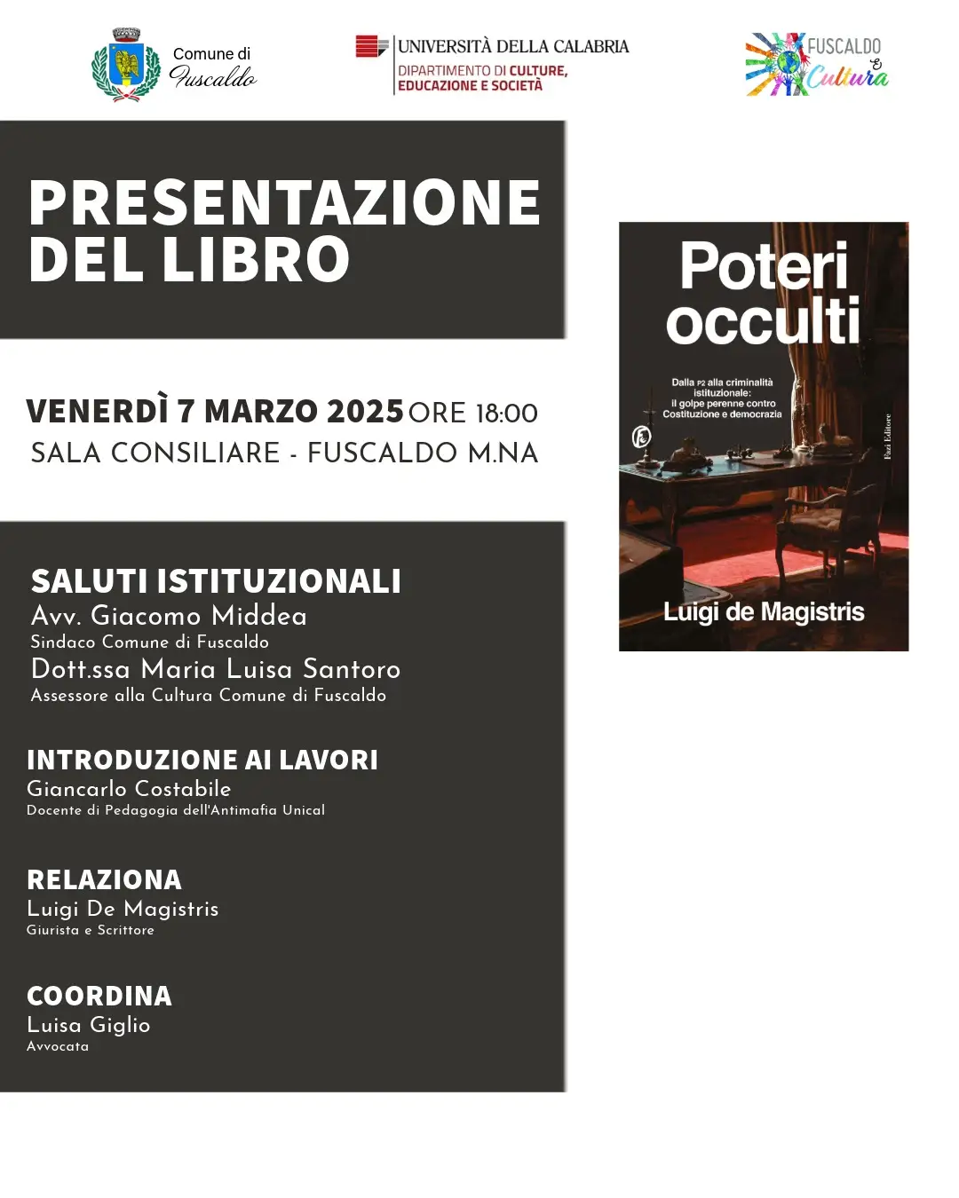 Presentazione del libro "Poteri occulti"